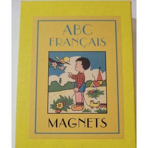 ABC Francais Magnets Alphabet 26 Letters French Words Complete Early Learning